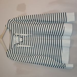Old Navy Black Striped Sweatshirt